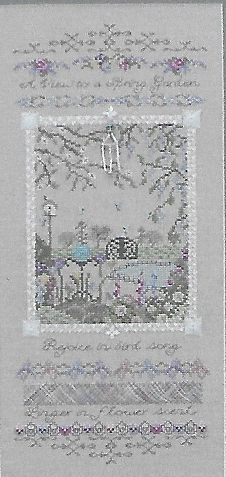 Black Swan A View to a Spring Garden Counted X Stitch Kit by Karen Weaver